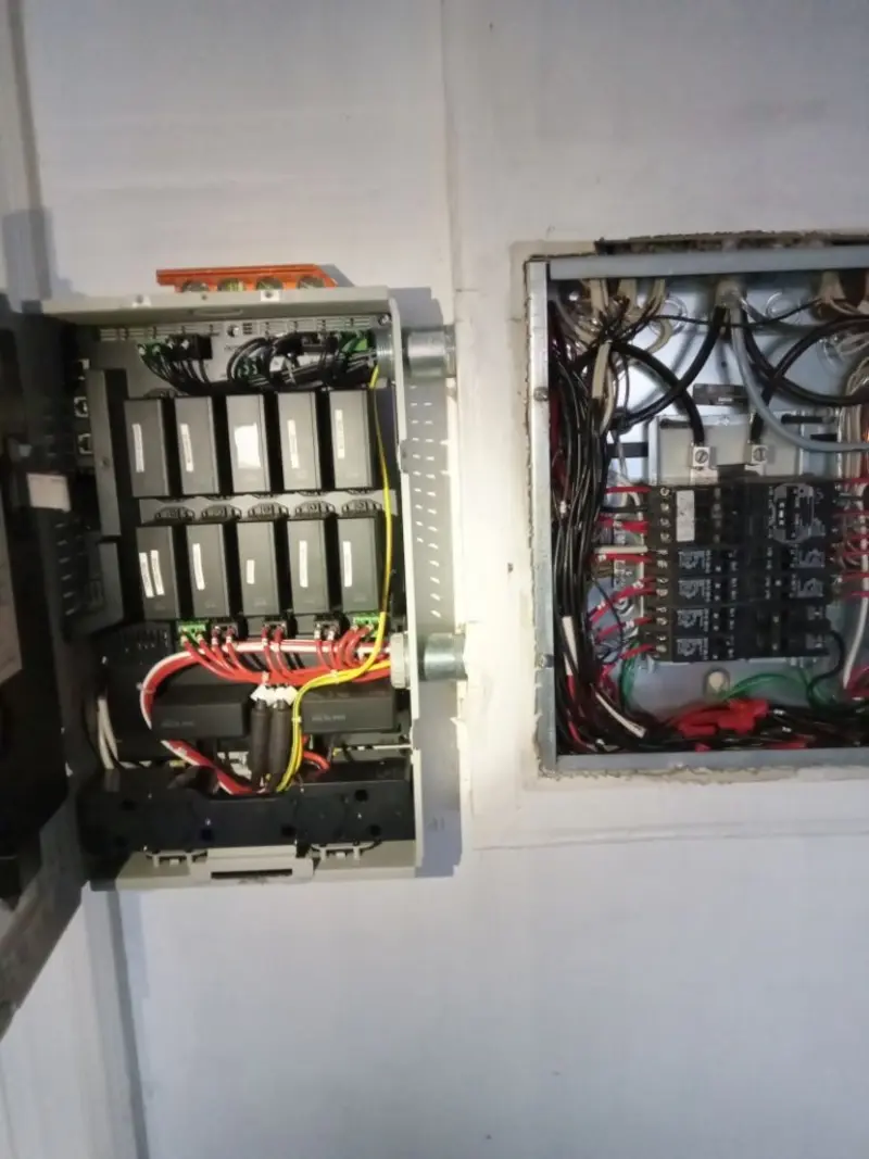 Electrical panel upgrade completed for Security Camera Wiring in Cleveland
